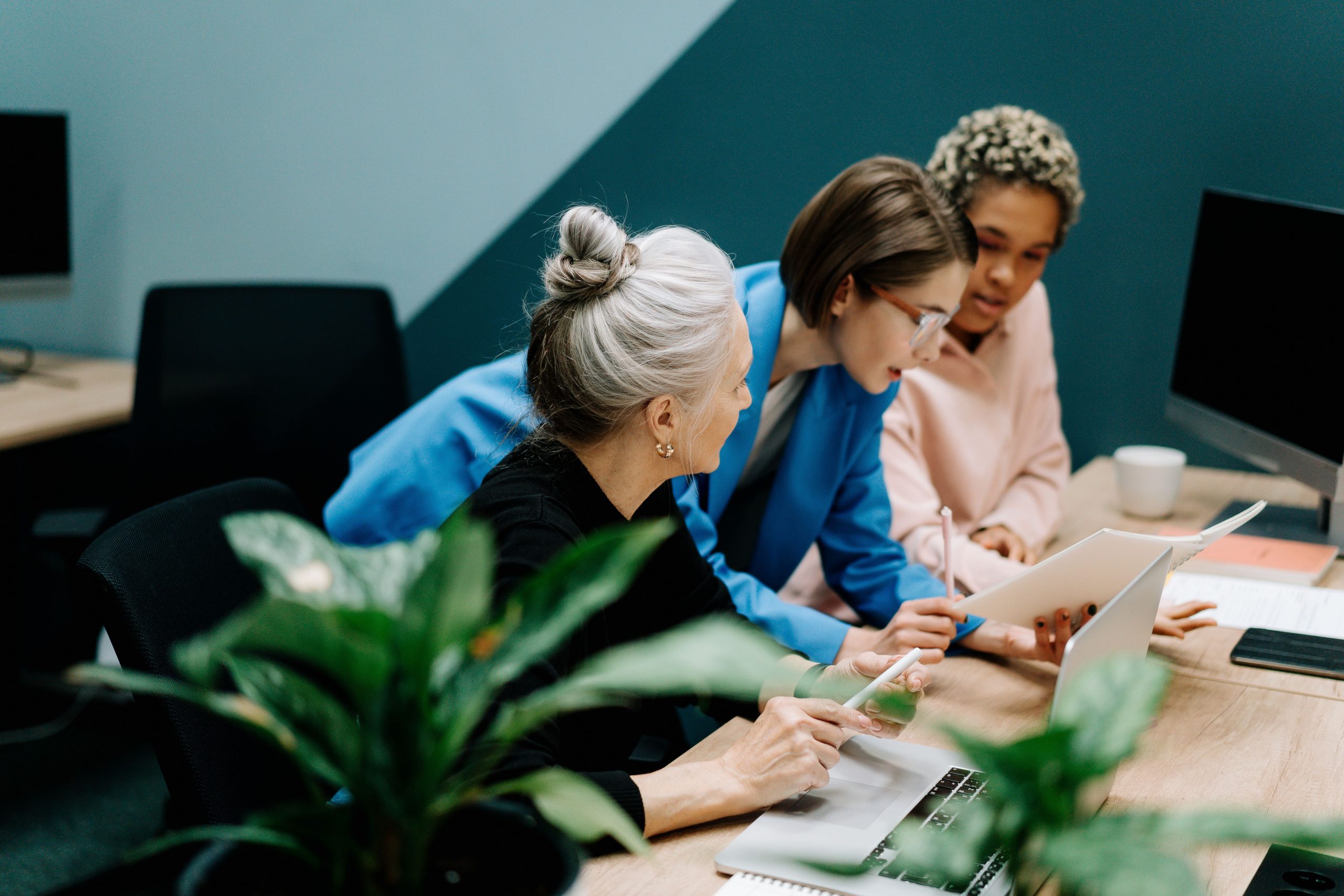 Professional business discussion and service planning