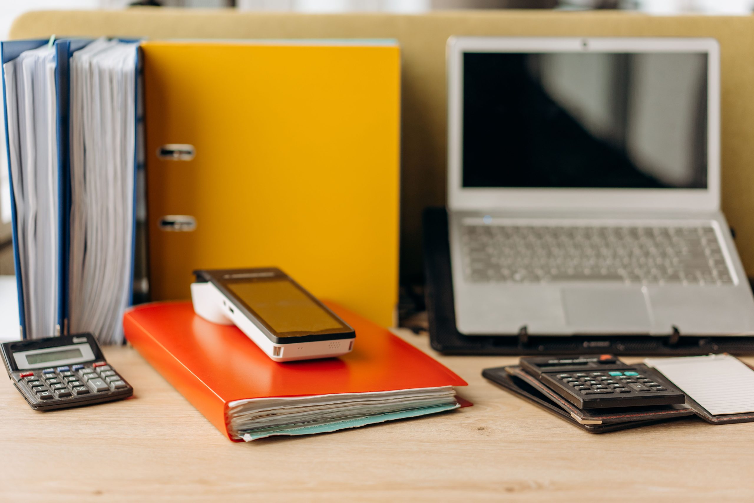 Financial documents and office administration